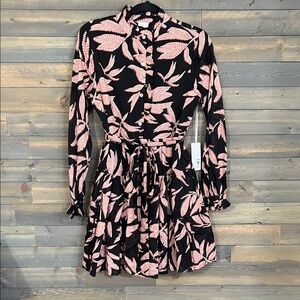 New J.Marie Talia Long Sleeve Cotton Dress • Size Small